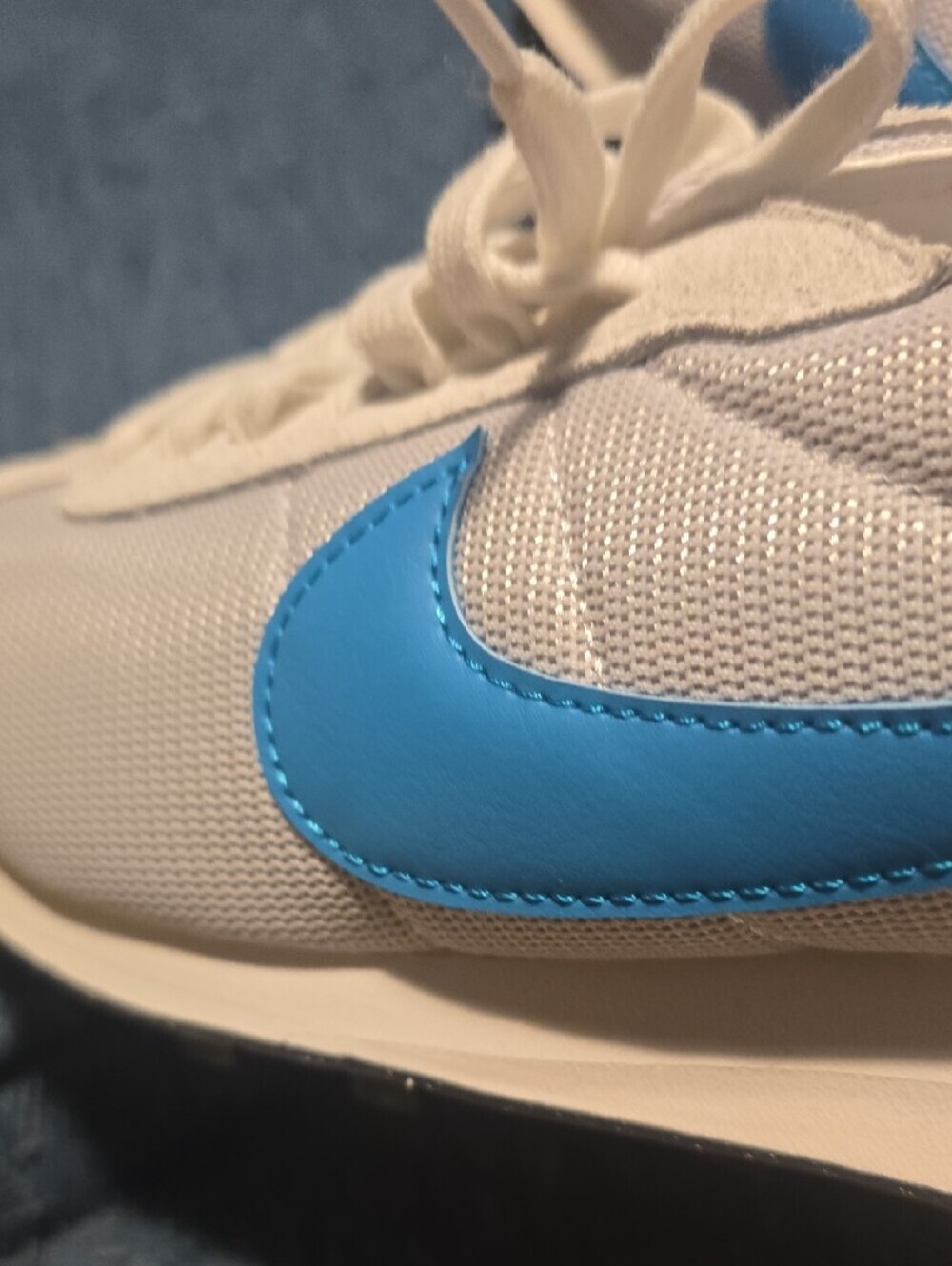 NEW!!! Nike Men's LD-1000 Sneakers,Vast Grey/Sail/Black/Blue Lagoon, Retail $100 - Picture 11 of 12